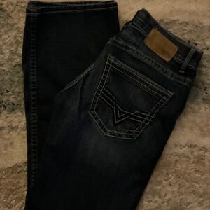 BKE Men's Deep Indigo Straight Jeans